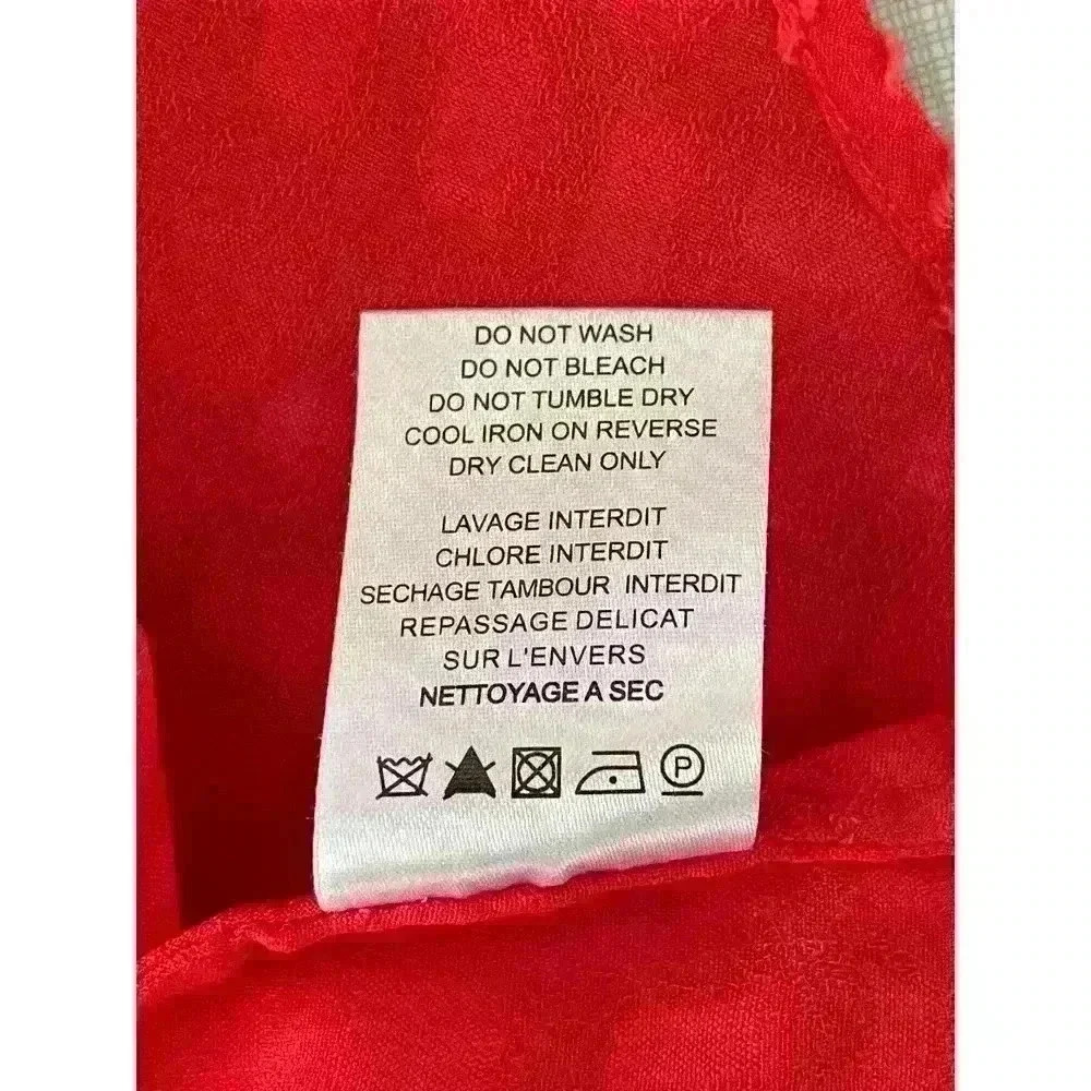 Iro Sz 40/US 8 Ragnhild Top Sleeveless Textured Boxy Red Summer Flowing Fun Cute - Picture 12 of 13